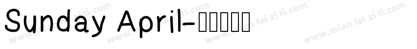 Sunday April字体转换